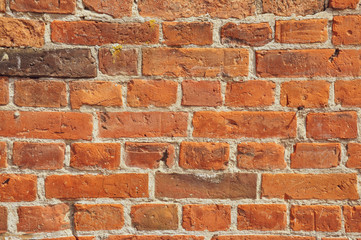 Red brick wall background