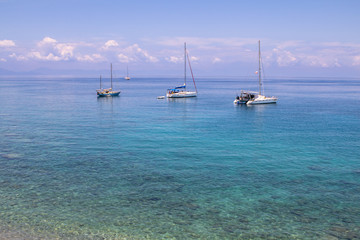 Boats in the sea