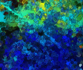 Oil painting abstract background in fashion impressionism style. Hand drawn pattern for design work. Template for decor print products. Modern contemporary art. Splashes of paint. Soft brushstrokes.