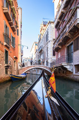 Obraz na płótnie Canvas Small venetian canal, Venice, Italy