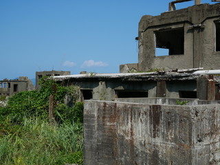 Fototapeta na wymiar 長崎 軍艦島の風景