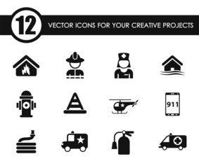 emergency vector icons for your creative ideas