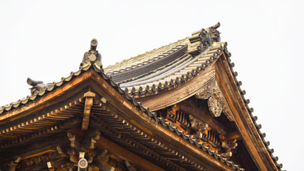 roof of ancient temple