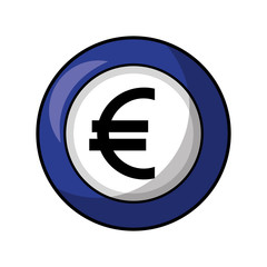 coin euro isolated icon