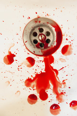  blood drain bathroom sink