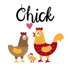 chick character vector design