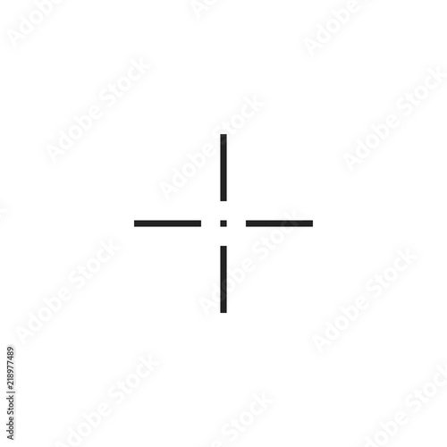 Crosshair Cursor Pointer Icon Vector Stock Image And