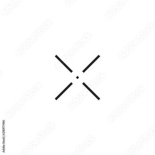 Crosshair Cursor Pointer Icon Vector Stock Image And