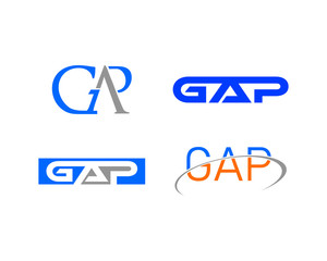 gap letter logo collection