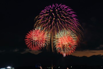 東京　映画のまち調布　調布市花火大会　Fireworks in Chofu