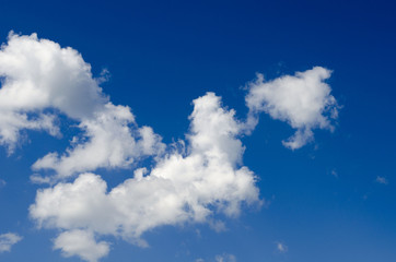 Blue sky with soft clouds