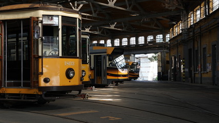 milano city atm tram deposit station strike for salary 