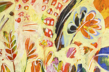 Detail of the Painting as a Background
