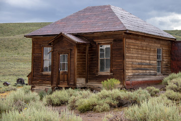 An Old House in the Ghost Town of Bodie Located in California's Eastern Sierra Mountains