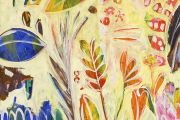 Detail of the Painting as a Background