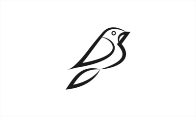 Bird Logo Design (Vector illustration) 