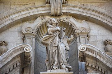 Italy, Lecce,  typical baroque style church