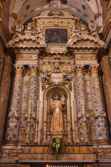Italy, Lecce, Cathedral of Santa Maria Assunta, interiors and details.
