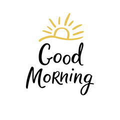 Good morning - hand drawn lettering 