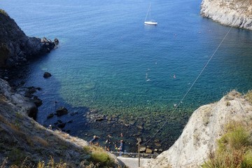 bay of sorgeto in Ischia in Italy
