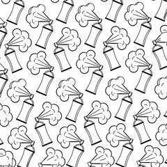 spray paint bottles pattern background