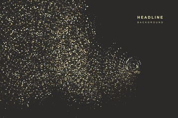 Abstract glowing festive background of dots.