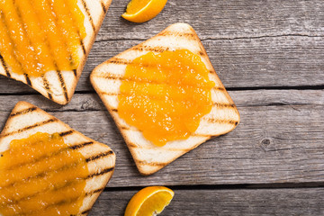 Homemade orange jam