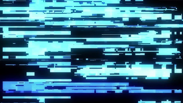 fast blue glitch interference screen background for logo animation new quality digital twitch technology colorful video footage