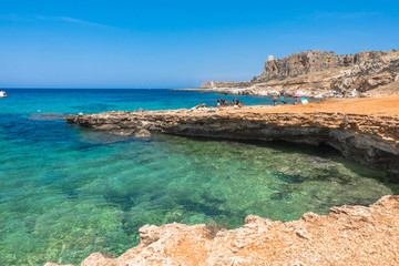 Macari beach in San Vito Lo Capo, Trapani, Sicily