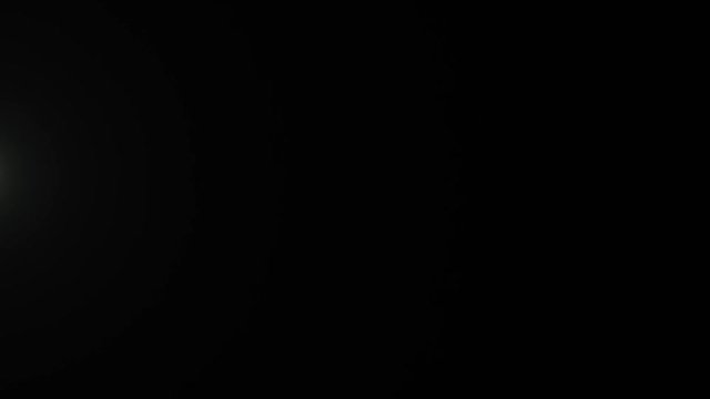 stella con scia di particelle verdi