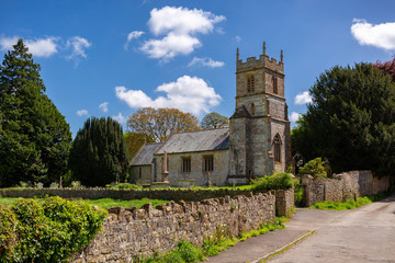 Village Church at Dunkerton, Somerset, England.