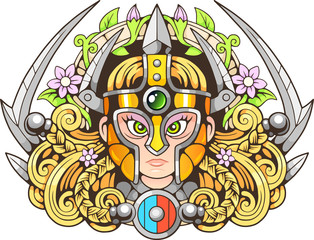 cartoon cute amazon, design funny picture illustration
