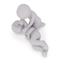 reviving the patient