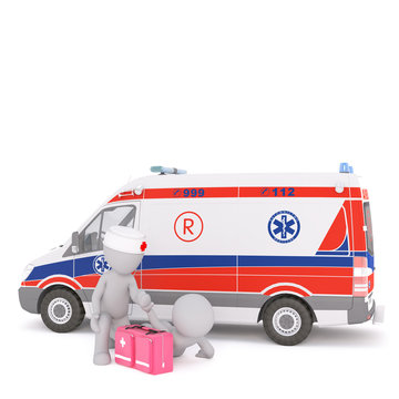 the emergency car was there at the point