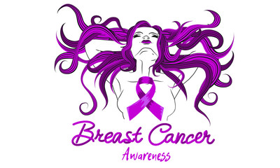 october breast cancer awareness month annual campaign to increase awareness of the disease woman, healthcare and medicine concept pink breast cancer awareness ribbon