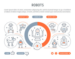 Linear Banner of Robots.