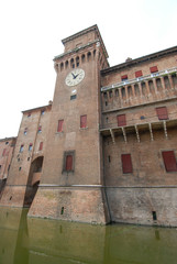 View of the Castle of  Ferrara - Italy