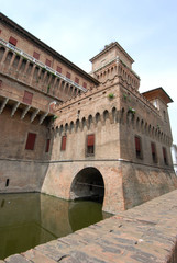 View of the Castle of  Ferrara - Italy