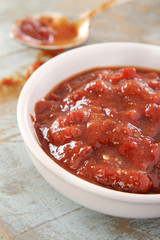 chutney pickle relish in dish