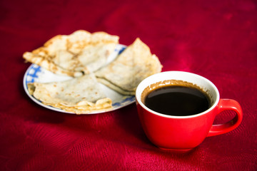 Coffe and pancakes