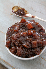 chutney pickle relish in dish