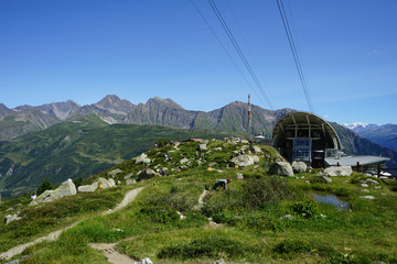 The Saussurea Botanic Garden, alpine botanic garden under the Mont Blanc
