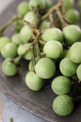 fresh Pea Aubegine bunch