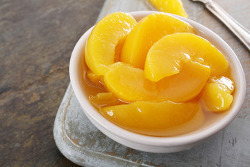 tinned peach slices in syrup