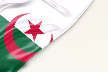 Flag Algeria with a place for text