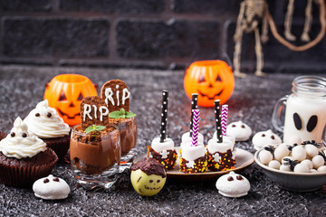 Assortment of Halloween treat for  party