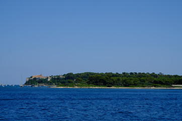 the islands of lerins off the coast of cannes