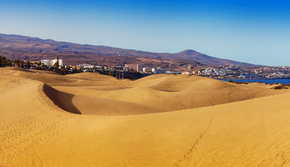Fototapeta na wymiar Maspalomas sand dunes
