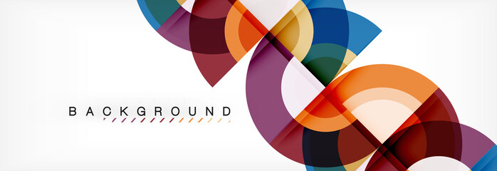 Vector circle abstract background