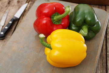 preparing fresh peppers